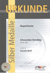 Silbermedaille Superhorse Smokey 2014